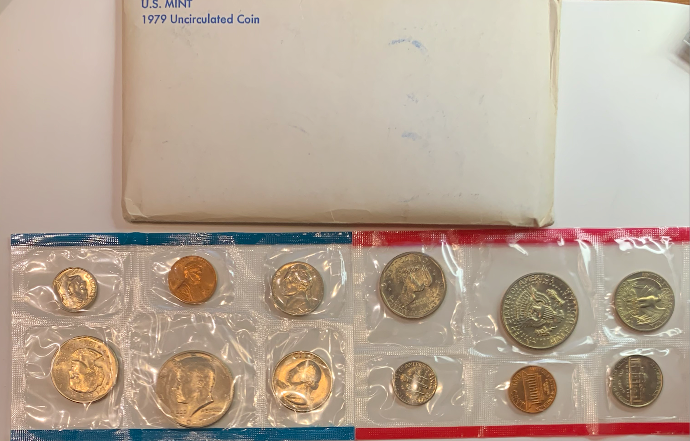 Official 1979 U.S. Mint 12-Coin Set - Philadelphia &amp; Denver