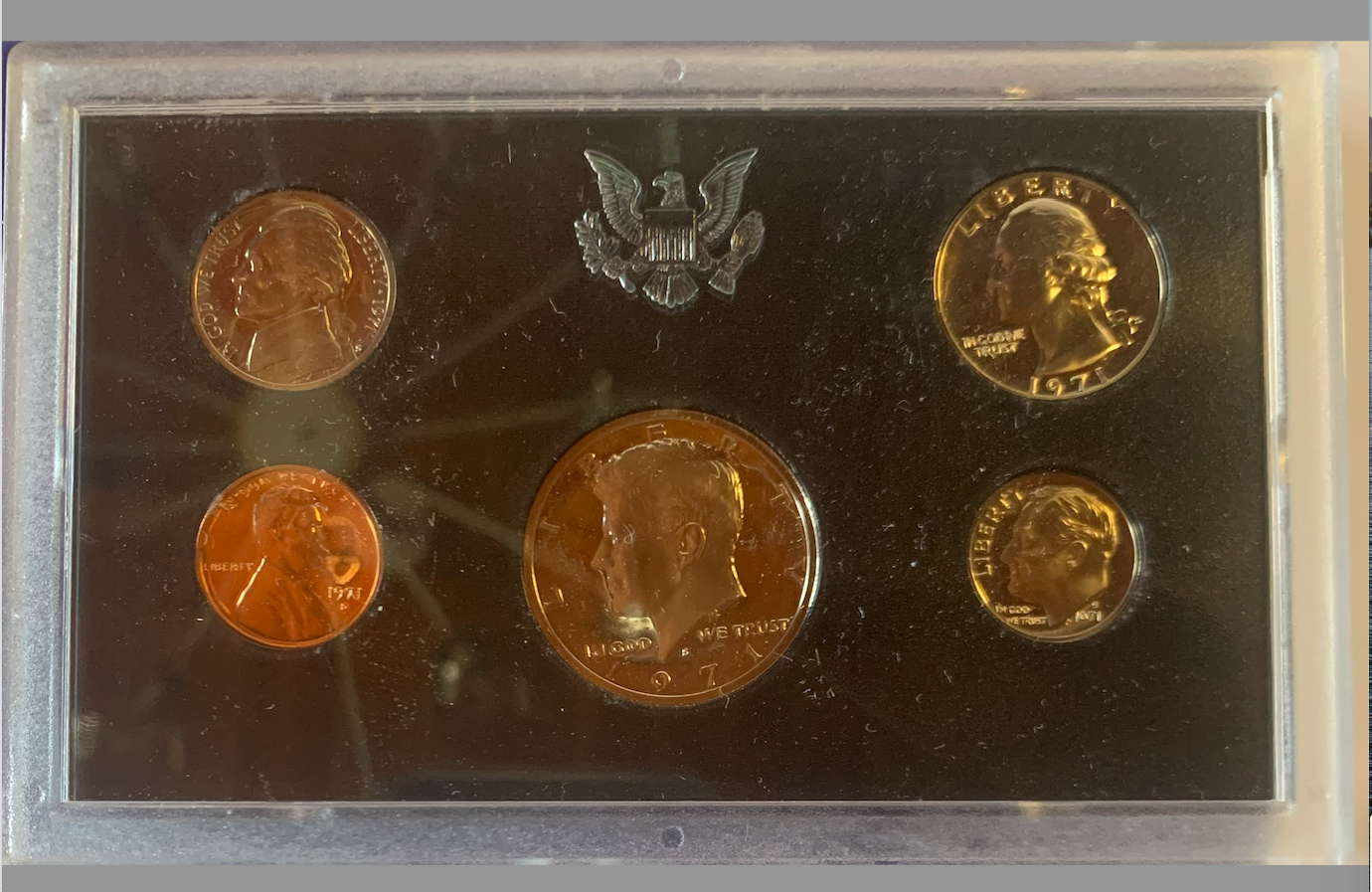 1971-S U.S. Mint Proof Set - 5 Coins in Original Packaging