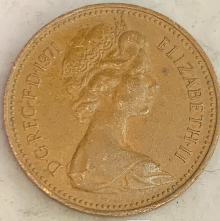 Rare UK 1 New Penny Coins (1971-1981) - Elizabeth II Era