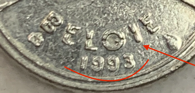 Collectible Error 1993 Belgium 50 Francs - Unique Misstruck Coin