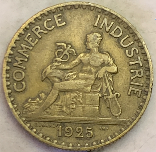 1925 France 2 Francs Coin - Historic Third Republic Era