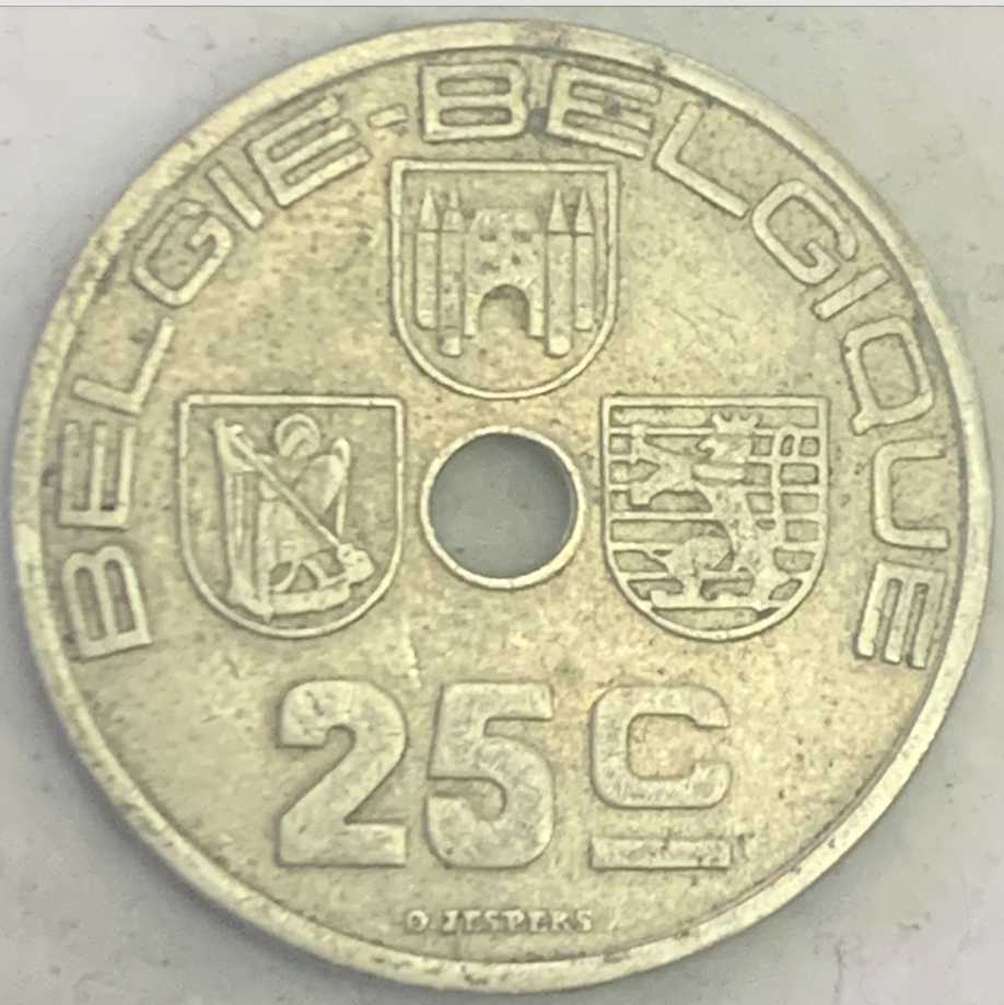 Belgium 25 Centimes 1938 - 'BELGIE - BELGIQUE', Limited UNC Mintage