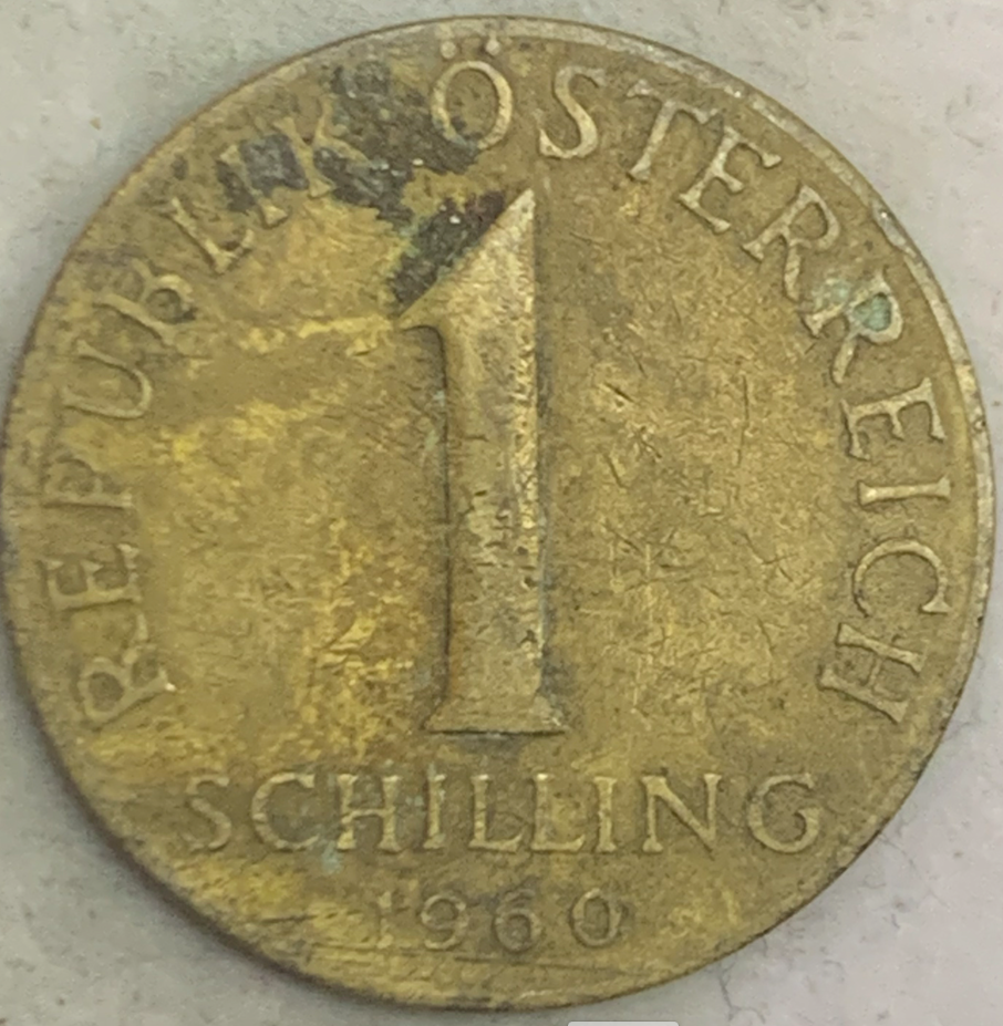 Rare Austria 1 Schilling Coin (1959-2001) - Second Republic Era