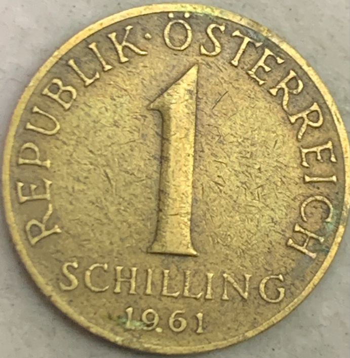 Rare Austria 1 Schilling Coin (1959-2001) - Second Republic Era