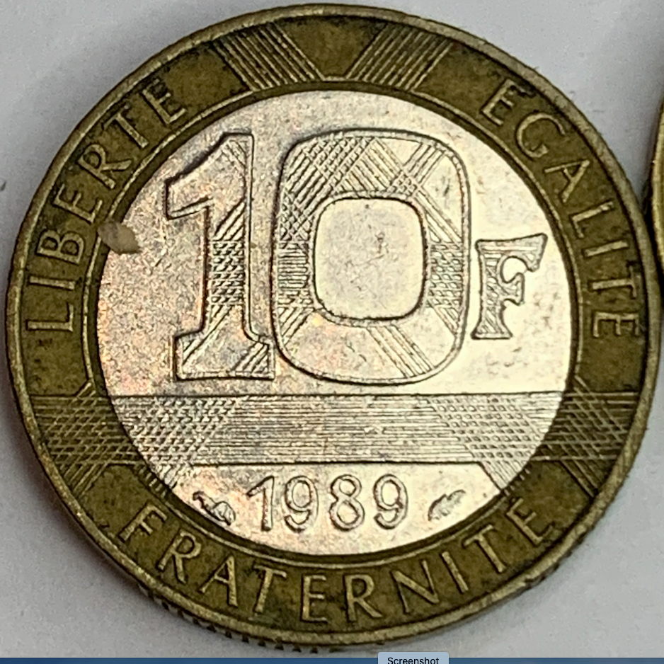 Collectible France 10 Francs Coin 1988-2001 - Bi-Metallic Beauty