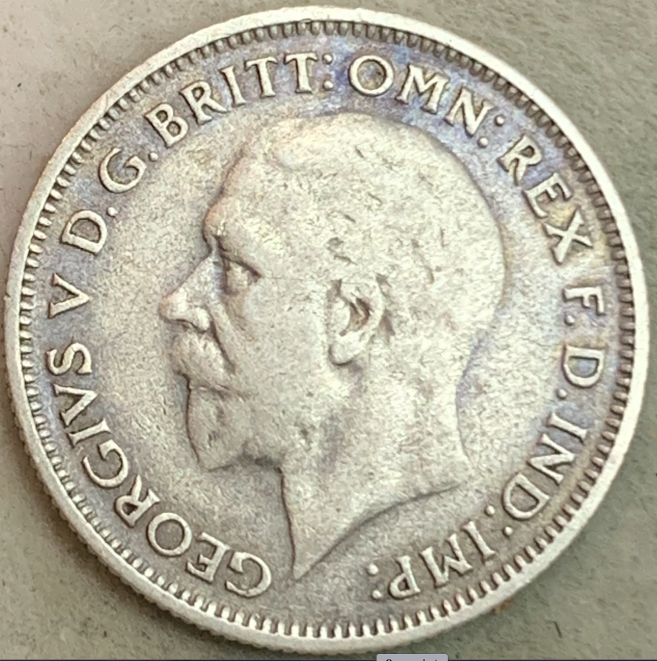 United Kingdom 6 pence, 1928-1936 - Rare George V Silver Coin