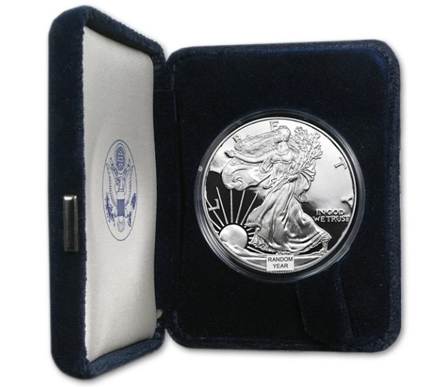 American Silver Eagle Proof Coins - 1 Troy Oz .999 Pure (Random Years)