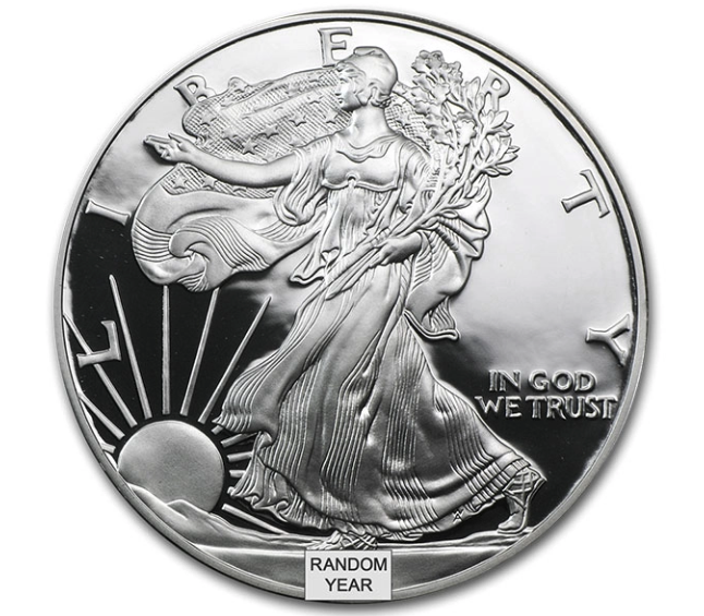 American Silver Eagle Proof Coins - 1 Troy Oz .999 Pure (Random Years)