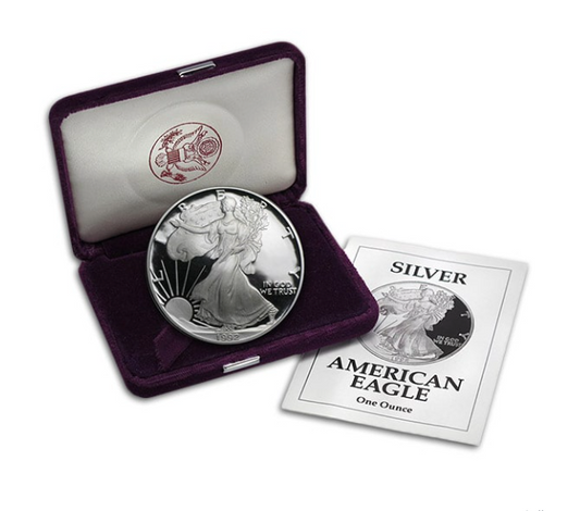 1992 Proof Silver American Eagle - 1 Oz .999 Pure, Limited Mintage