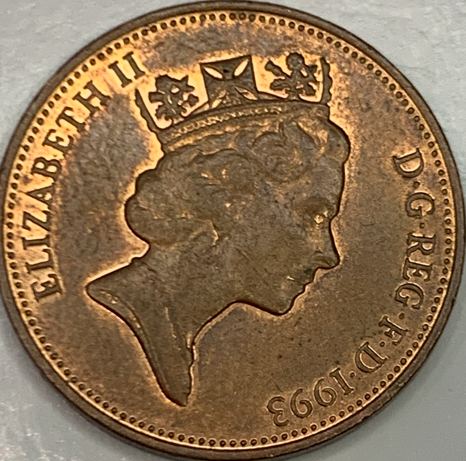 Collectible UK 2 Pence 1985-1992 - Bronze Coin, Queen Elizabeth II