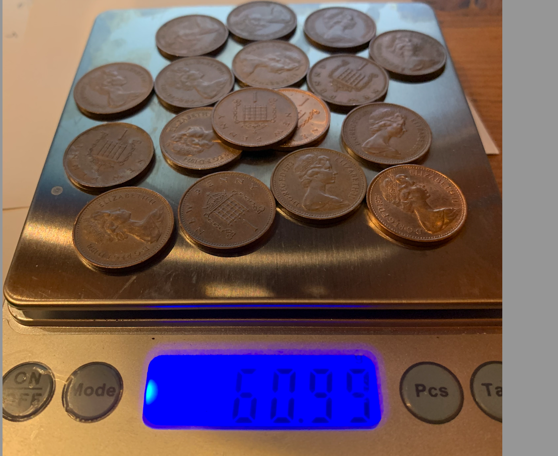 United Kingdom 1 Penny Coins 1985-1992 | 10 Coins, 3.56g Each