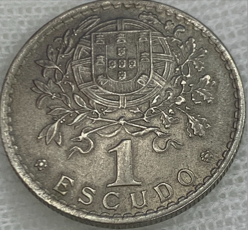 1968 Portugal 1 Escudo Nickel-Brass Coin – Limited Mintage 4.1M