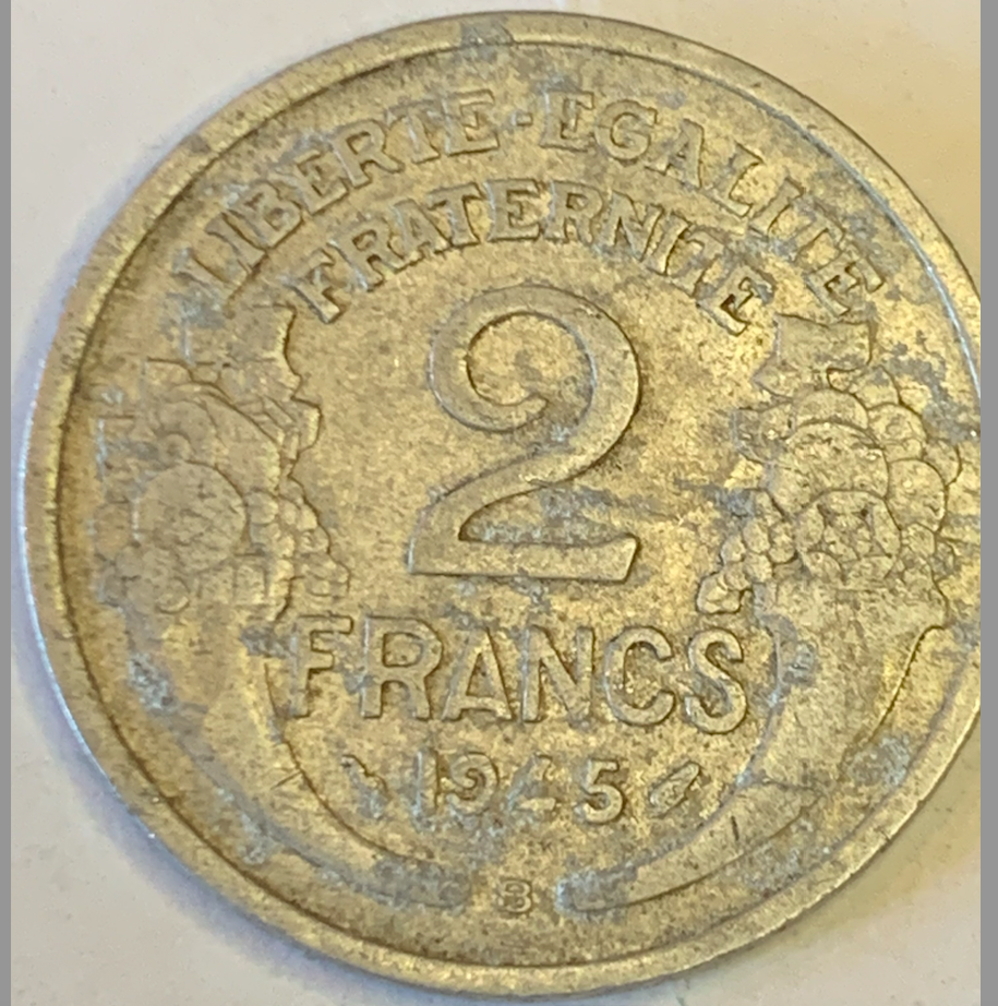 Vintage France 2 Francs 1941-1959 – Scarce WWII and Post-War Coinage