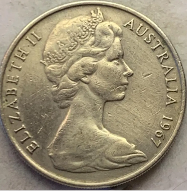 Vintage 20 Cent Australian Coins 1966-1984 – Featuring Queen Elizabeth & Platypus