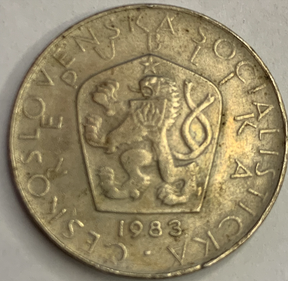 Rare 5 Korun Czechoslovakia Coin (1966-1990) – Low Mintage Collectible