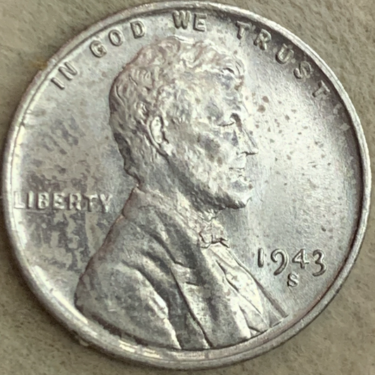 Rare 1943-S Lincoln Wheat Cent - Potential DDR Error with Visible Doubling!