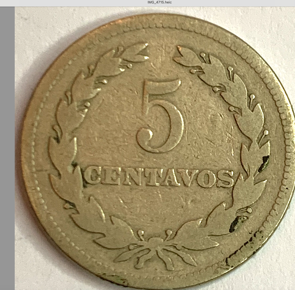 Historic 1944 Salvadoran 5 Centavos Coin: Only 5 Million Minted