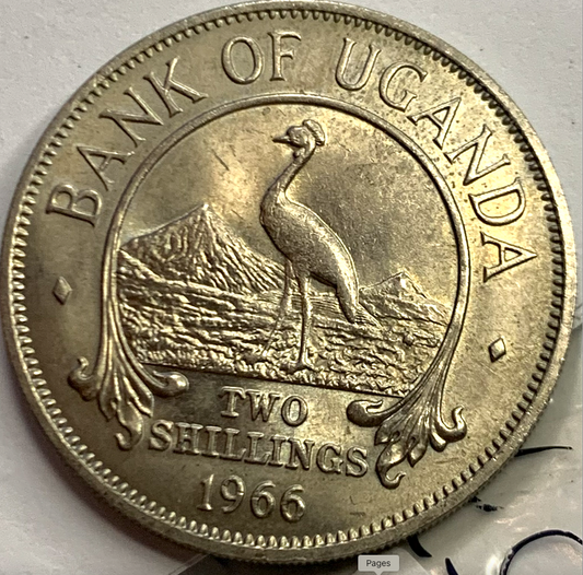 Own a Piece of History: Uganda 2 Shillings 1966, Rare Coin Collectors’ Treasure