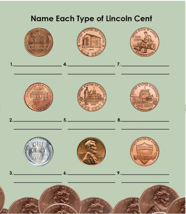 Historic Lincoln Cents & Jefferson Nickels Beginner Set”