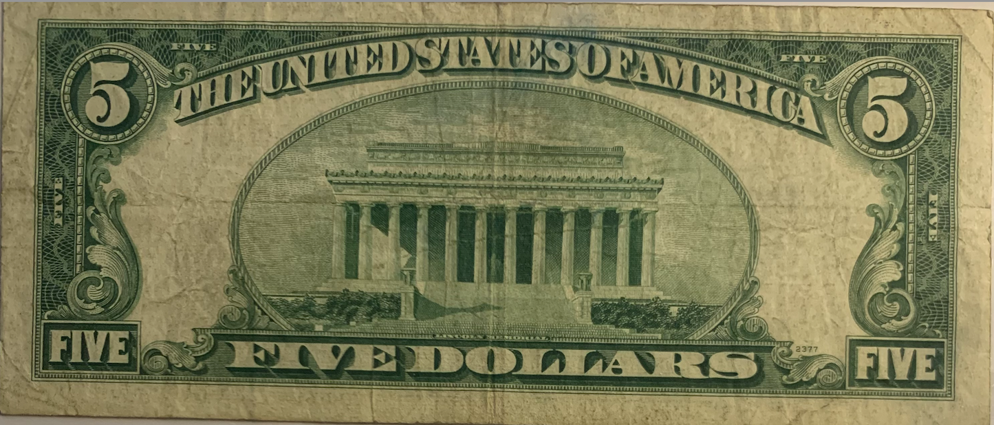 Exclusive 1953 Red Seal $5 Bill - A Piece of American Financial History!"