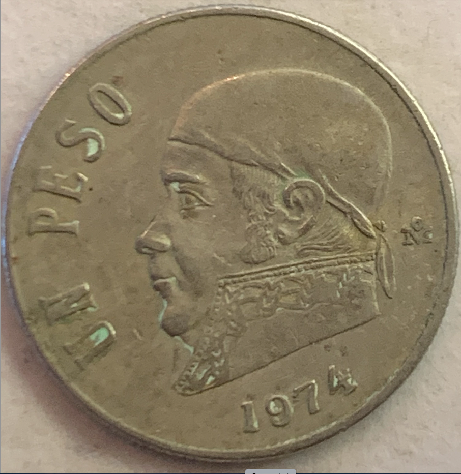 Historic 1970-1983 Mexico 1 Peso Coin