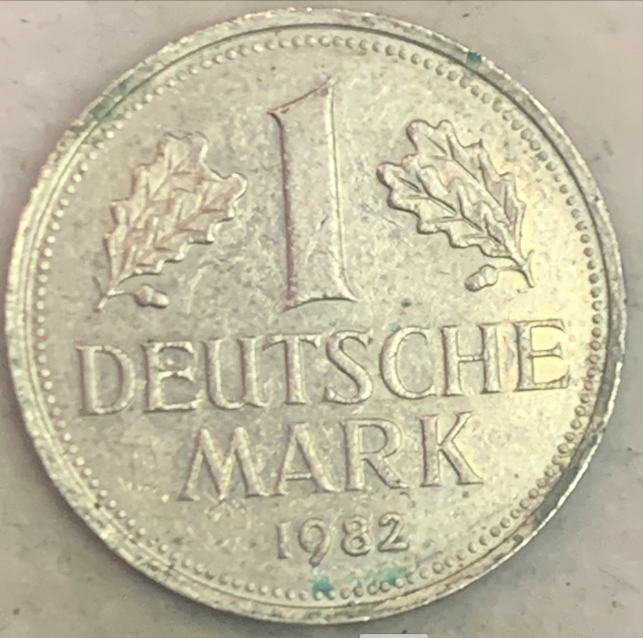 Rare Germany 1 Mark Coin 1950-2001 - Federal Republic Era, KM#110