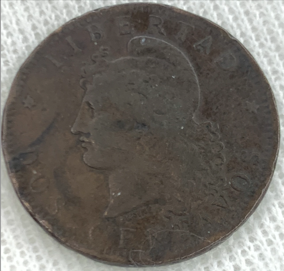 Rare 1883 Argentina 2 Centavos Coin, Only 1.38 Million Minted