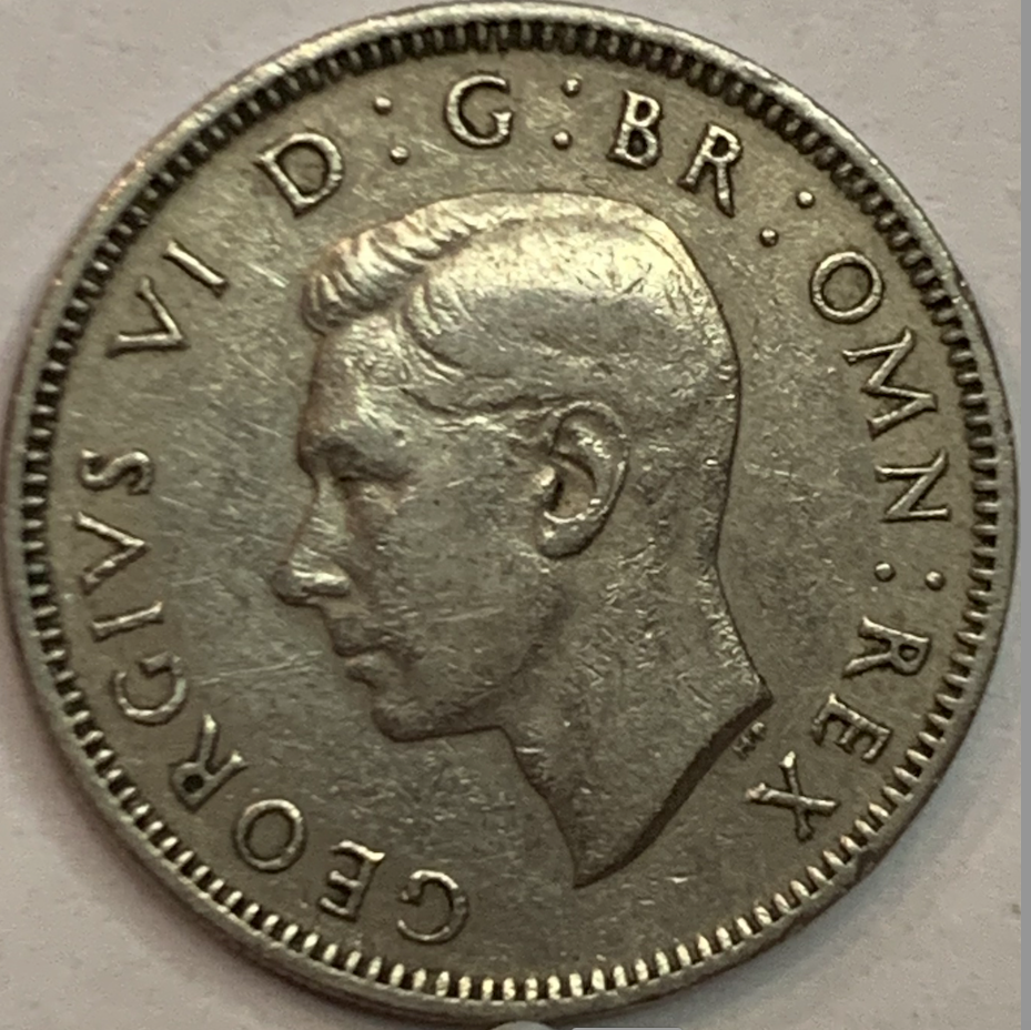 Rare 1949 UK 1 Shilling Coin – English Crest, King George VI