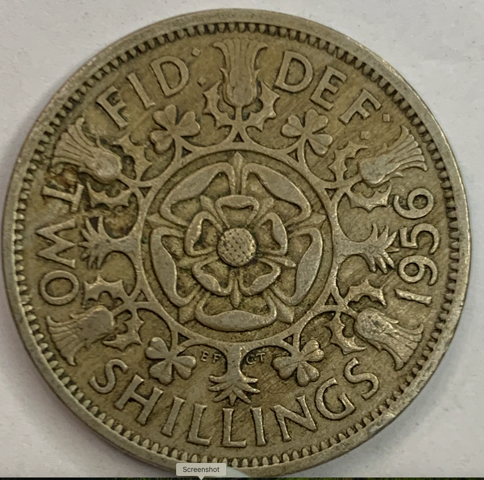 Rare 1961 , 1966 United Kingdom 2 Shillings (Florin) Coin - A Historical Treasure