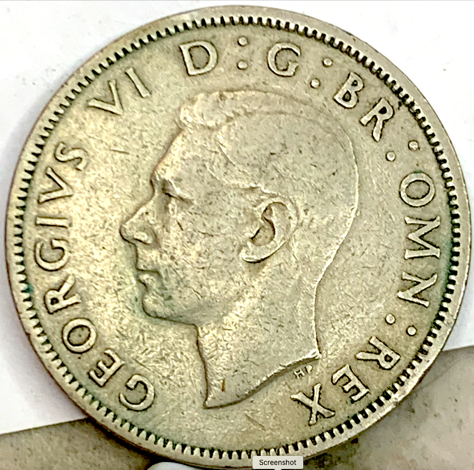 United Kingdom 1951 2 Shillings, George VI Era, Low Mintage