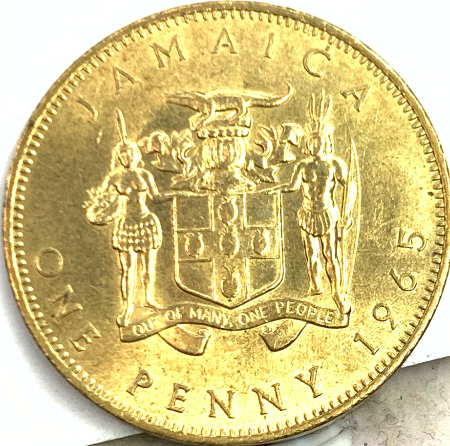 Rare 1965 Jamaica 1 Penny – Queen Elizabeth II, Only 1.2 Million Produced