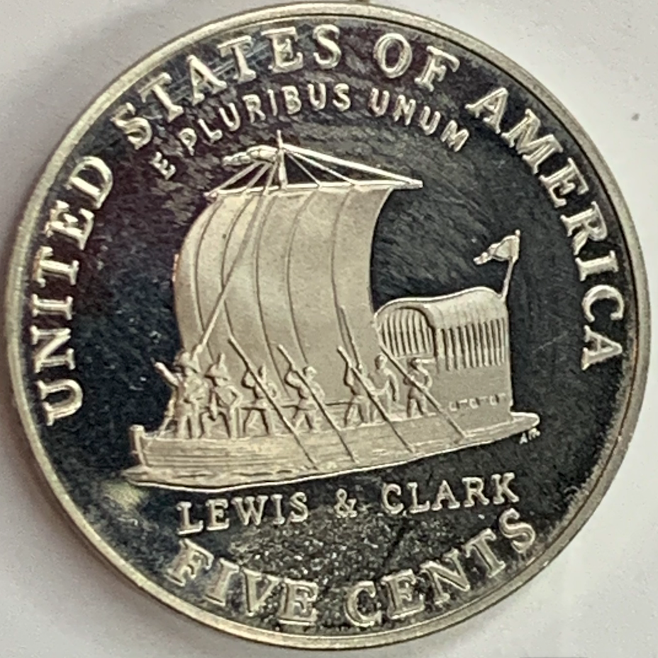 Limited Edition 2004-S 5 Cent Proof - Bicentenary of Lewis and Clark Expedition