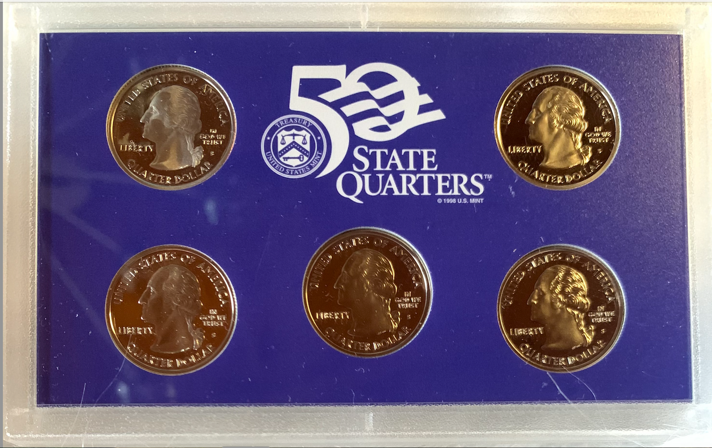 2000-S / 2001-S US Mint 50 State Quarters Proof Sets – Original Boxes/ COAs – Rare Collectibles”