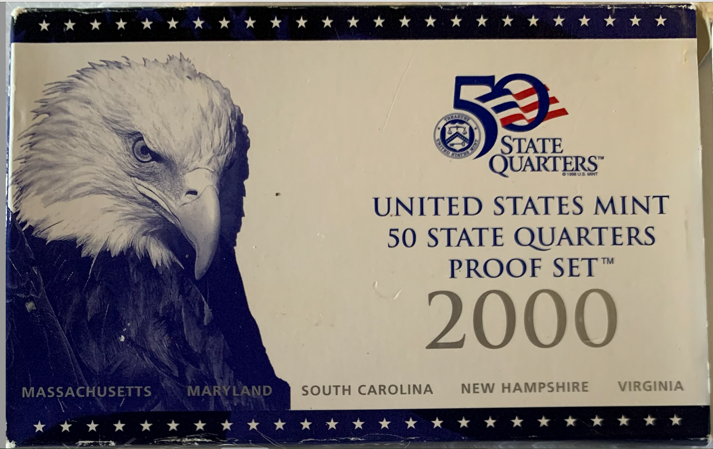 2000-S / 2001-S US Mint 50 State Quarters Proof Sets – Original Boxes/ COAs – Rare Collectibles”