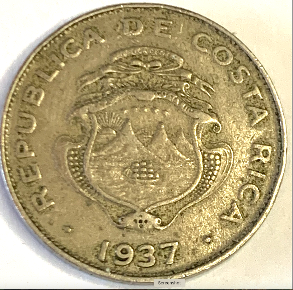 Exclusive 1937 Costa Rica 25 Céntimos Coin – A Collector’s Dream