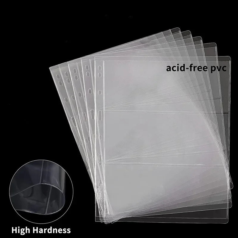 Professional Banknote Collecting Holder - 10/20Pcs Loose Leaf Sleeves for Your Collection"