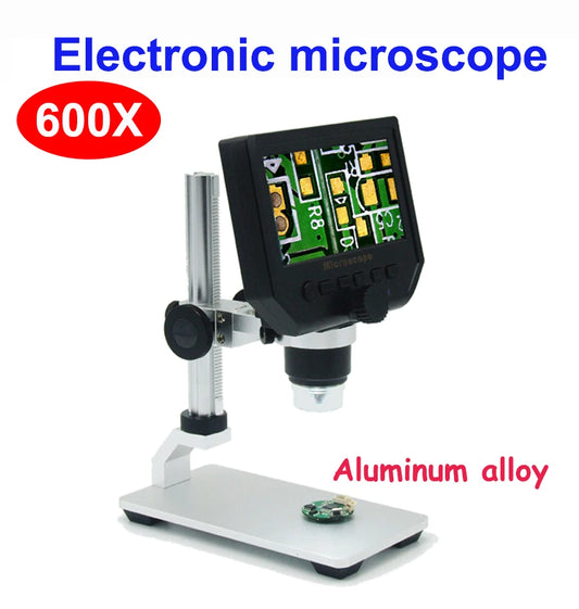 Portable 4.3 Inch HD Digital Microscope: Perfect for Soldering & Magnification"