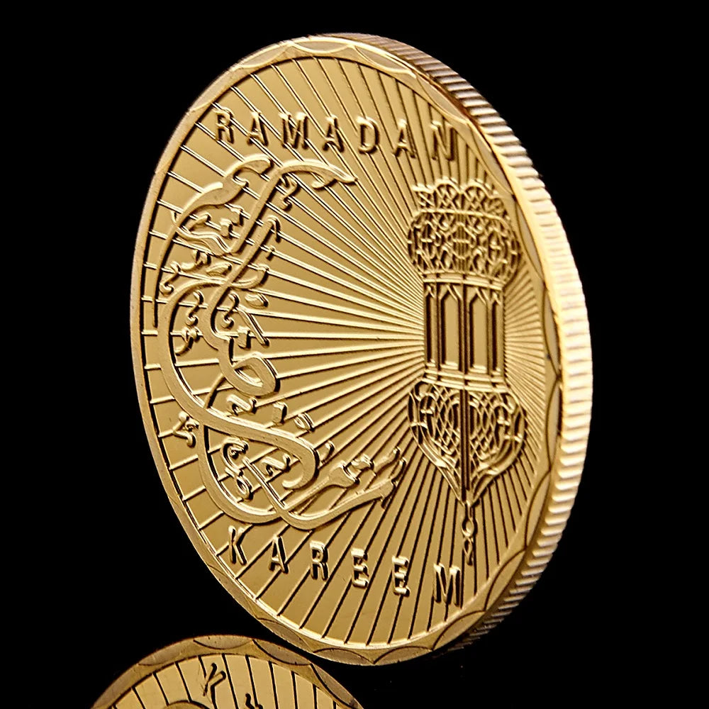 Gold Plated Ramadan Kareem Festival Coin - Octagon Collectible Coin