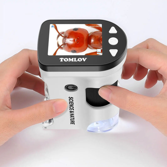 TOMLOV 800X Microscope with LED - Ultimate Tool for Young Scientists!