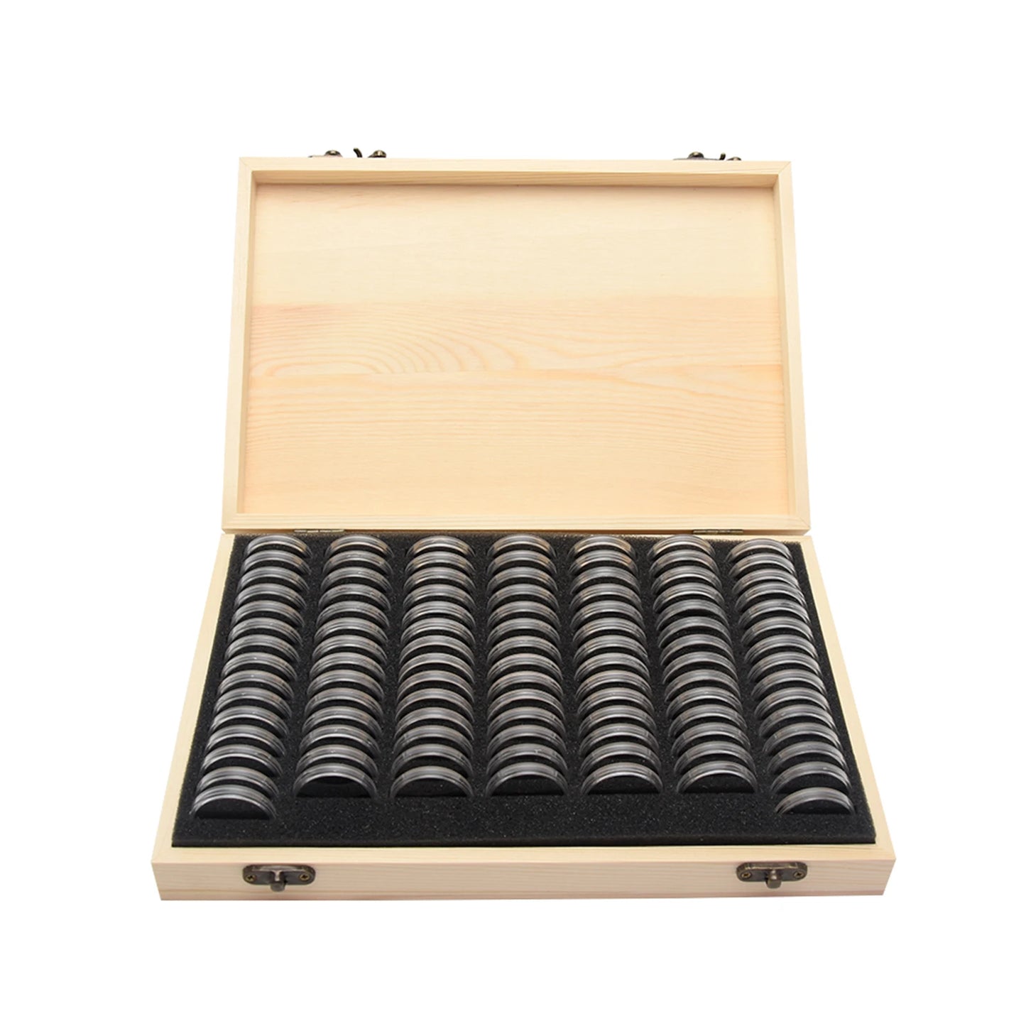 Unique Wooden Coin Display Case - Adjustable and Stylish for Collectors"