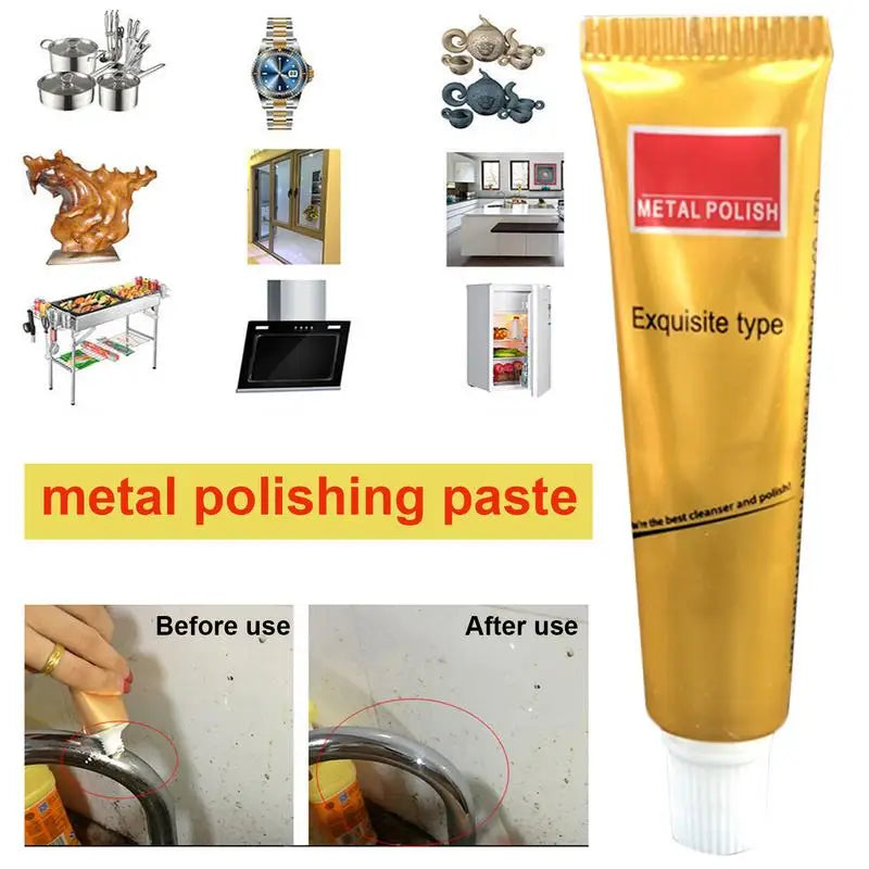 Premium Metal Polish Cream – Clean &amp; Restore Shine to Rusted Metals Instantly"