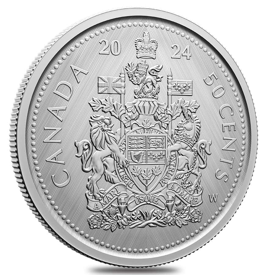 2024 Canada 1 Oz Silver W Mint Mark Coat of Arms Tribute Coin