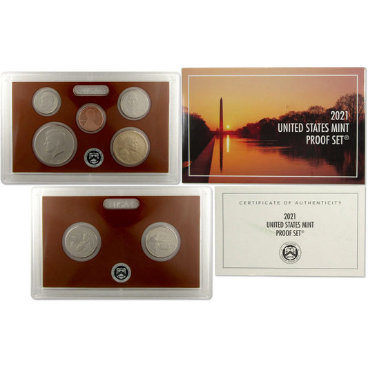 2021 Clad Proof Set U.S. Mint Original Government Packaging OGP COA