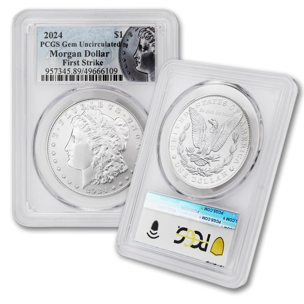 2024 - American Morgan Silver Dollar Coin Gem Uncirculated (First Strike) $1 PCGS GEMUNC