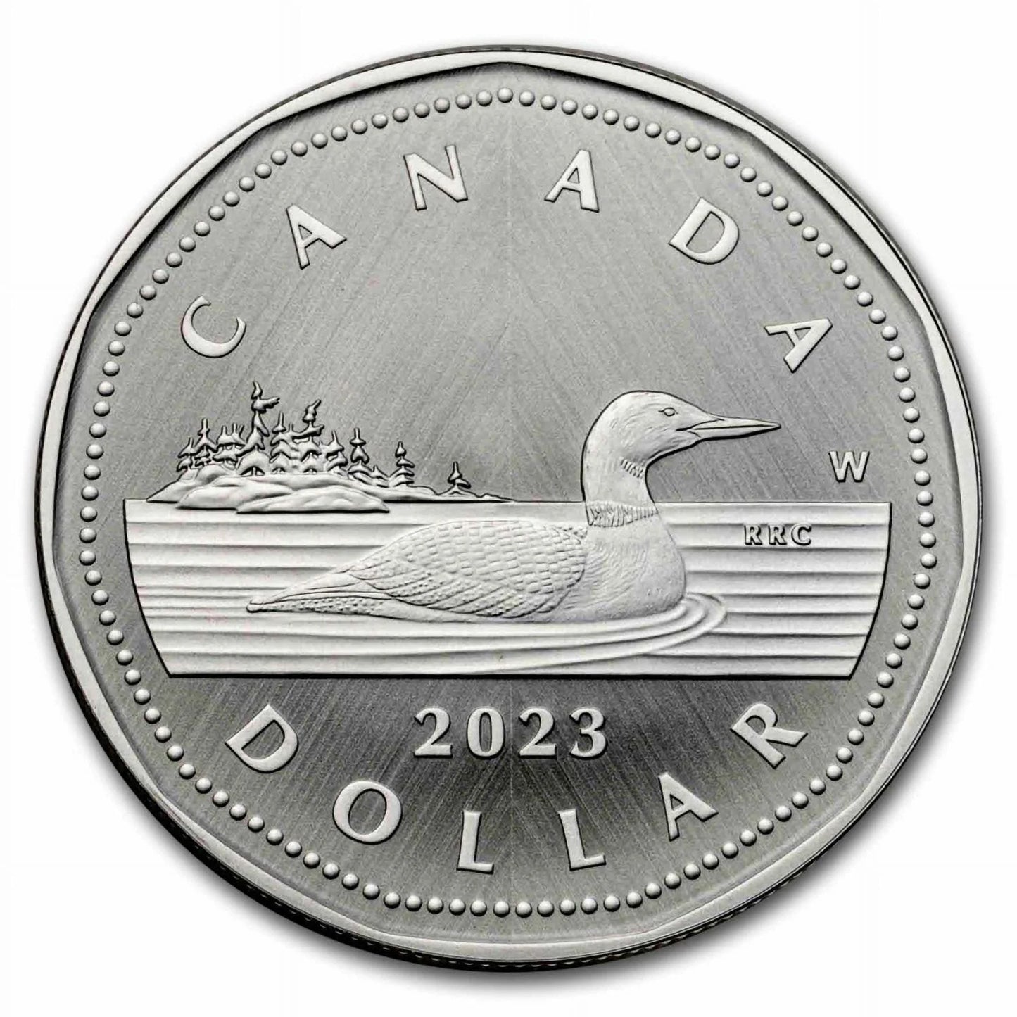 2023 Canada 1 Oz Silver $1 Tribute: W Mint Mark Loon