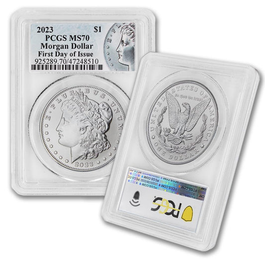 2023 Morgan Silver Dollar Coin MS-70 (First Day of Issue) $1 PCGS MS70