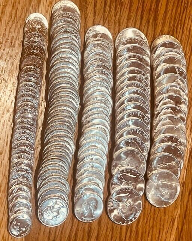 SILVER SALE LOT PRE 1965 MIXED 90% US OLD COINS SURVIVAL MONEY COINS