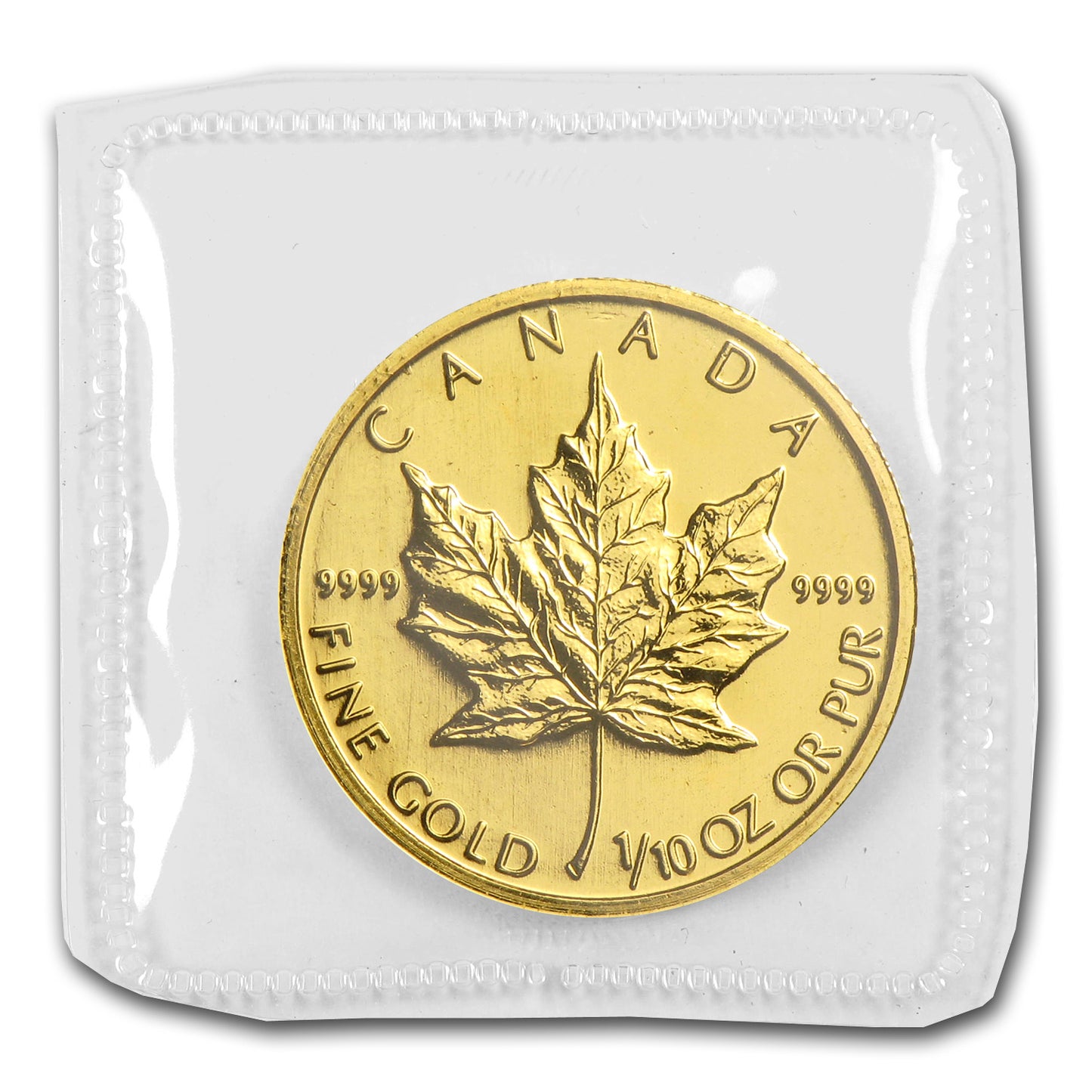 1998 Canada 1/10 Oz Gold Maple Leaf BU