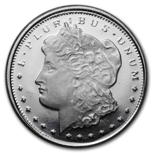 1/10 Oz Silver round - Morgan Dollar Design