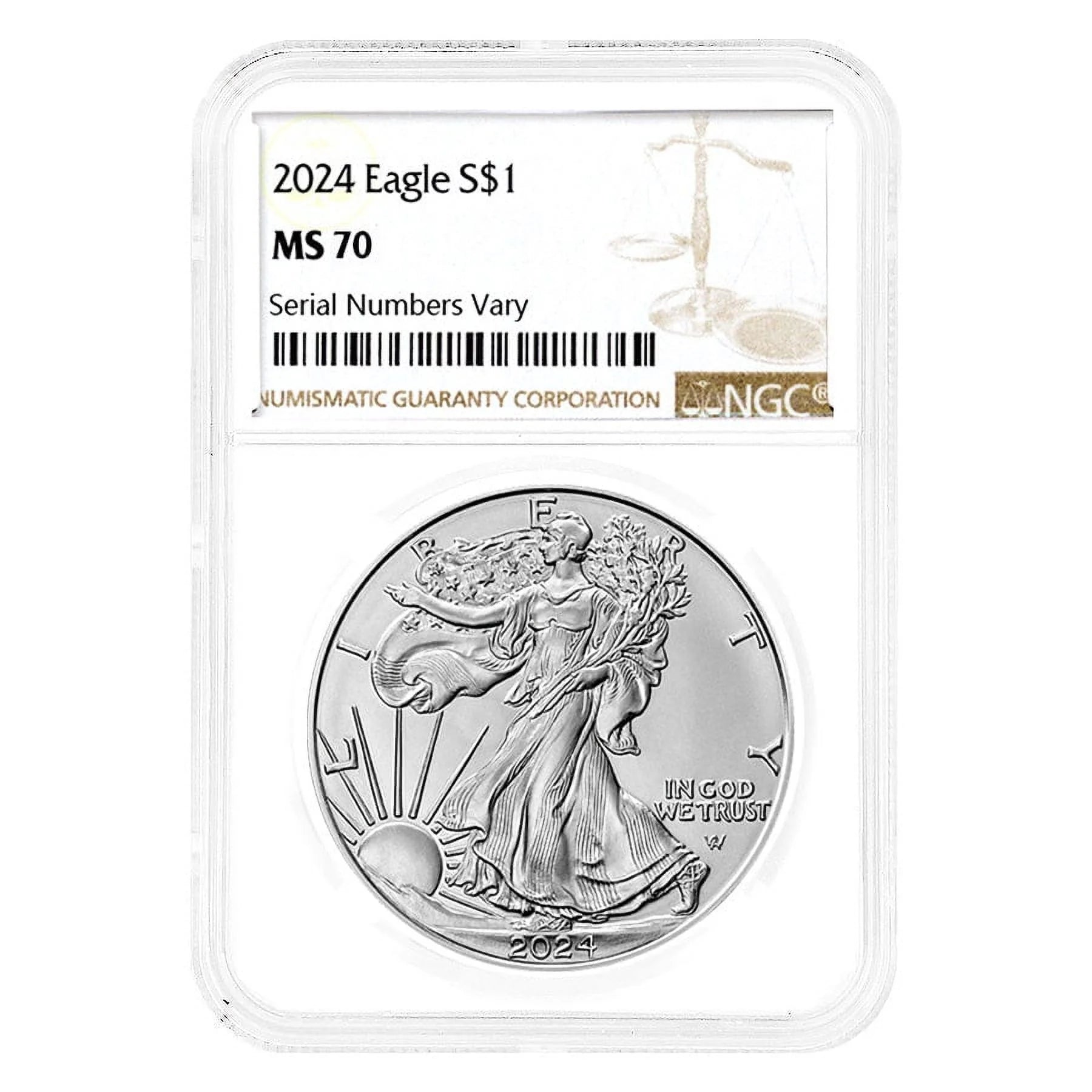 2024 1 Oz Silver American Eagle NGC MS 70